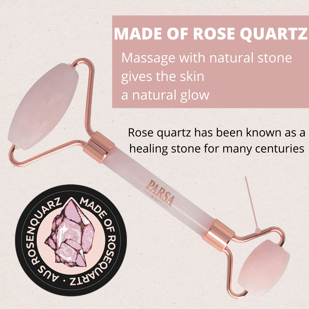 Rose Quartz Massage Stone Roller