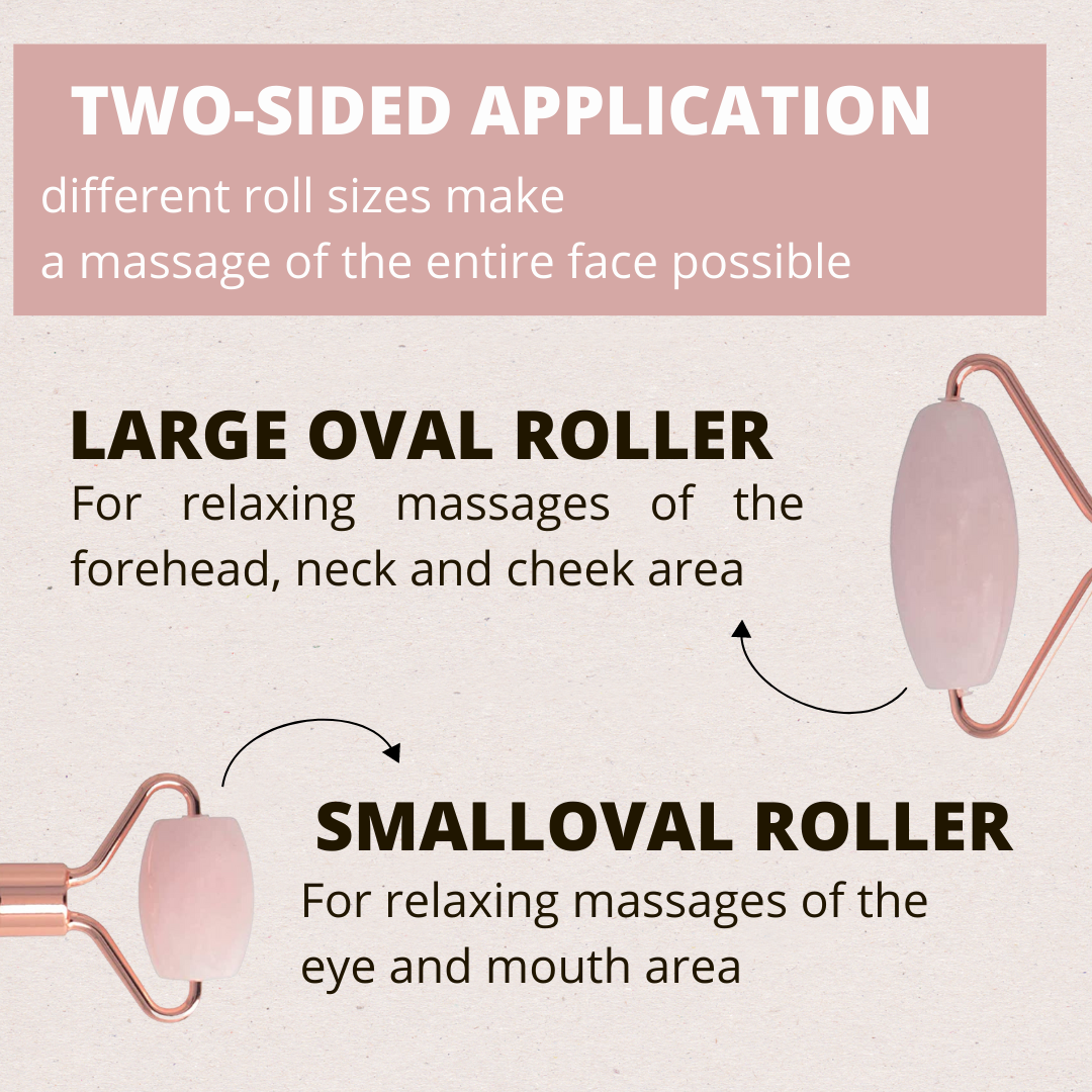 Rose Quartz Massage Stone Roller