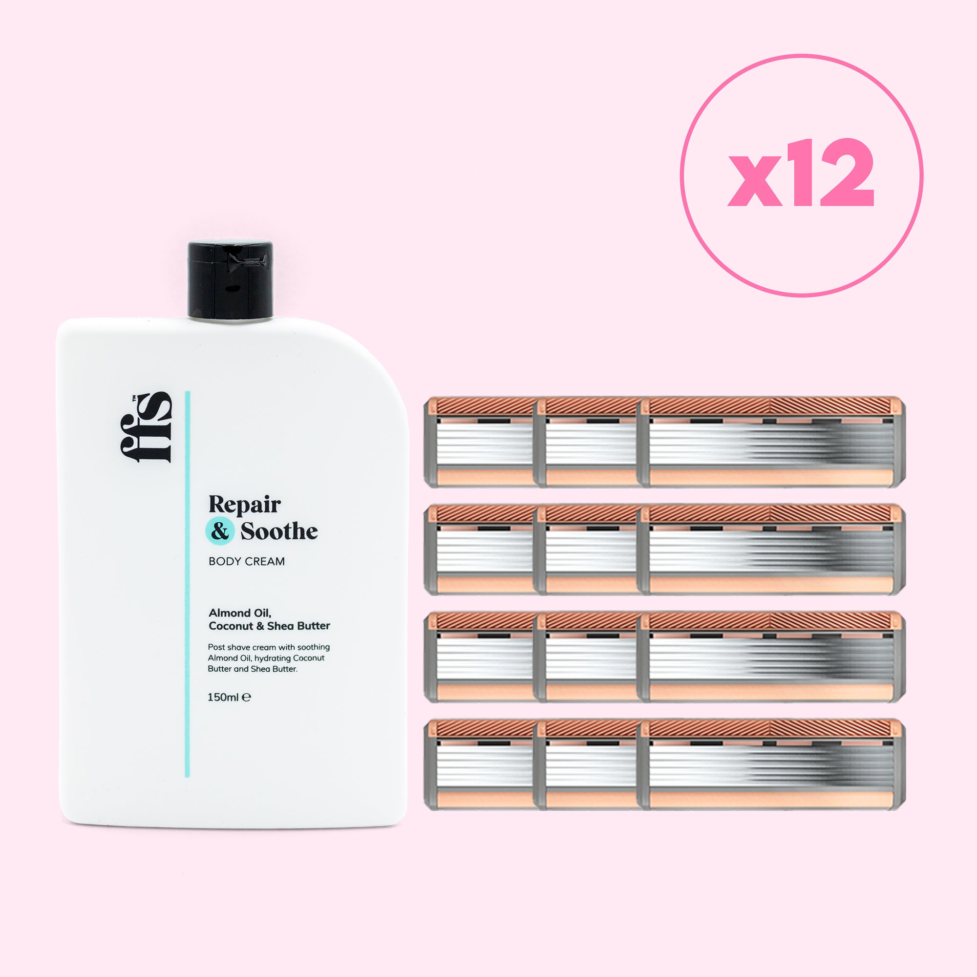 Refill Blade Packs & FREE Body Cream 150ml