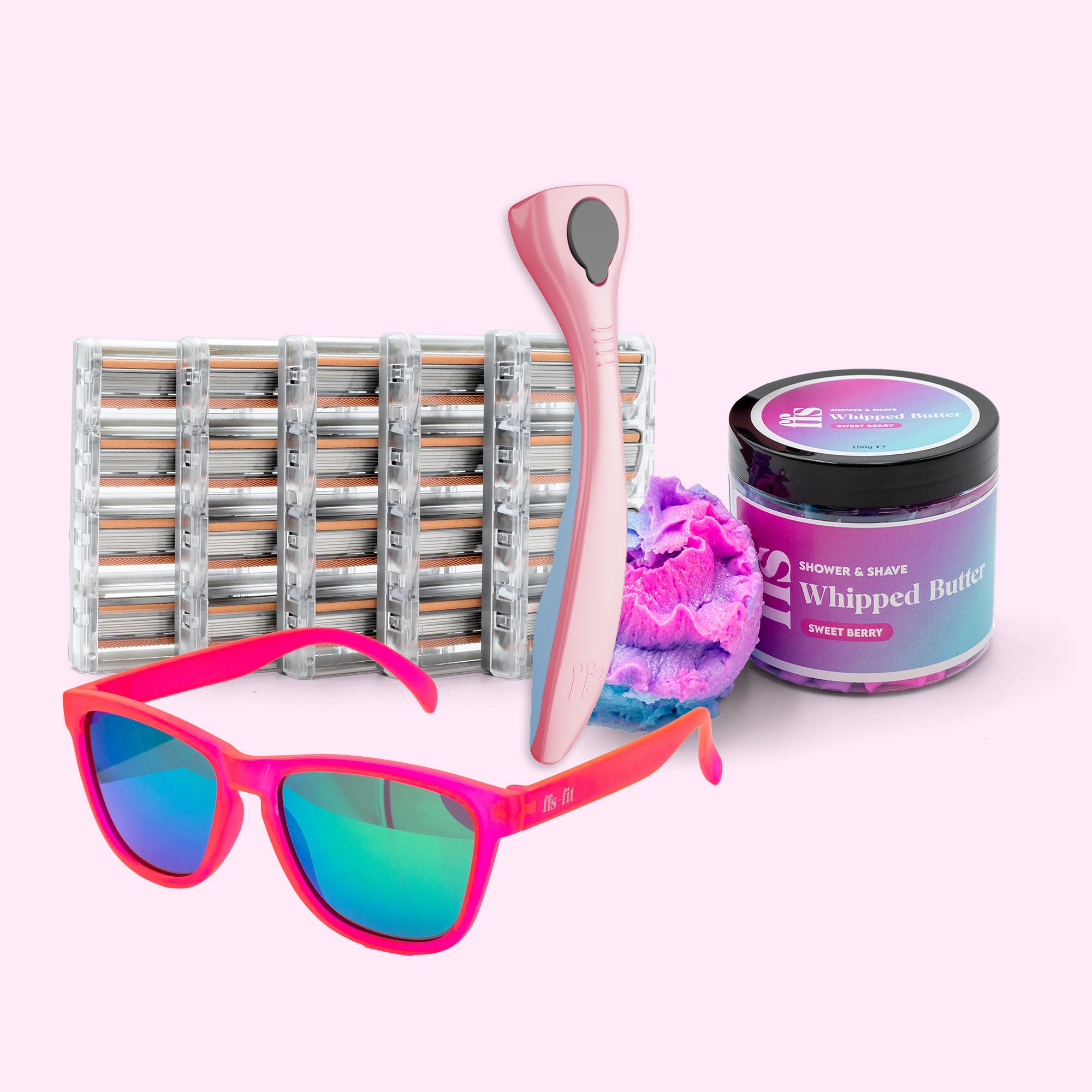 5 Blade Pack - Free Handle, Free Whipped Butter, & Free Pink Sunglasses (Worth 107.65)