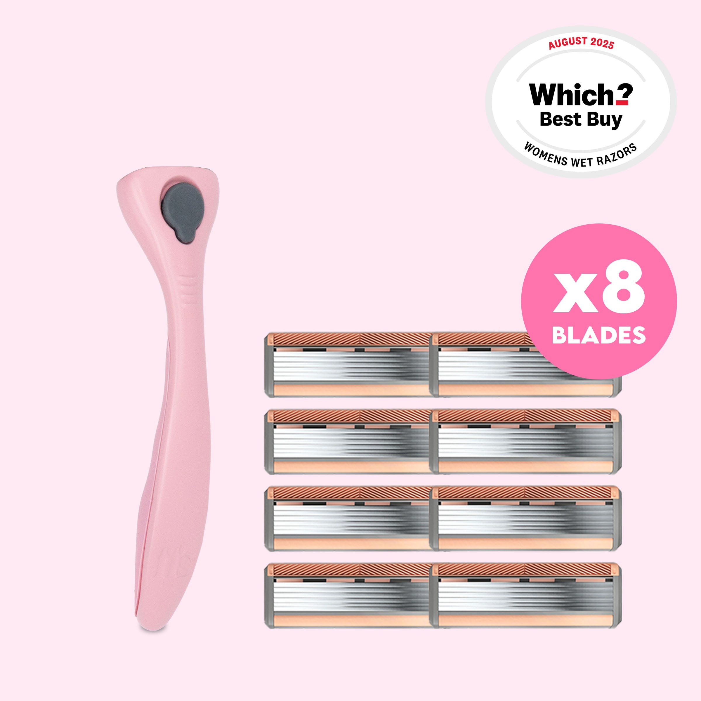 Blades + Fuchsia Handle Bundle