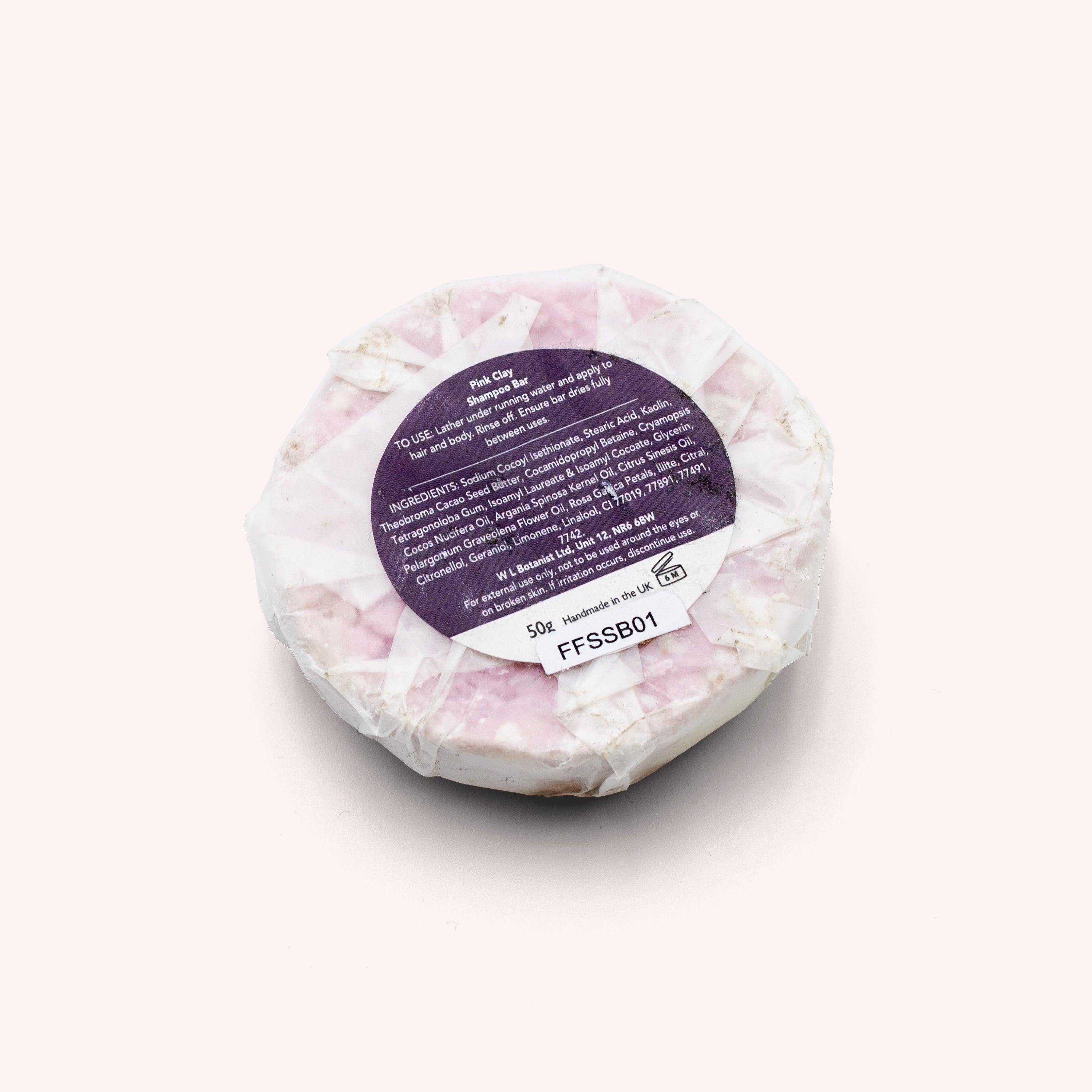 Hydrating Natural Shampoo Bar With Coconut Oil