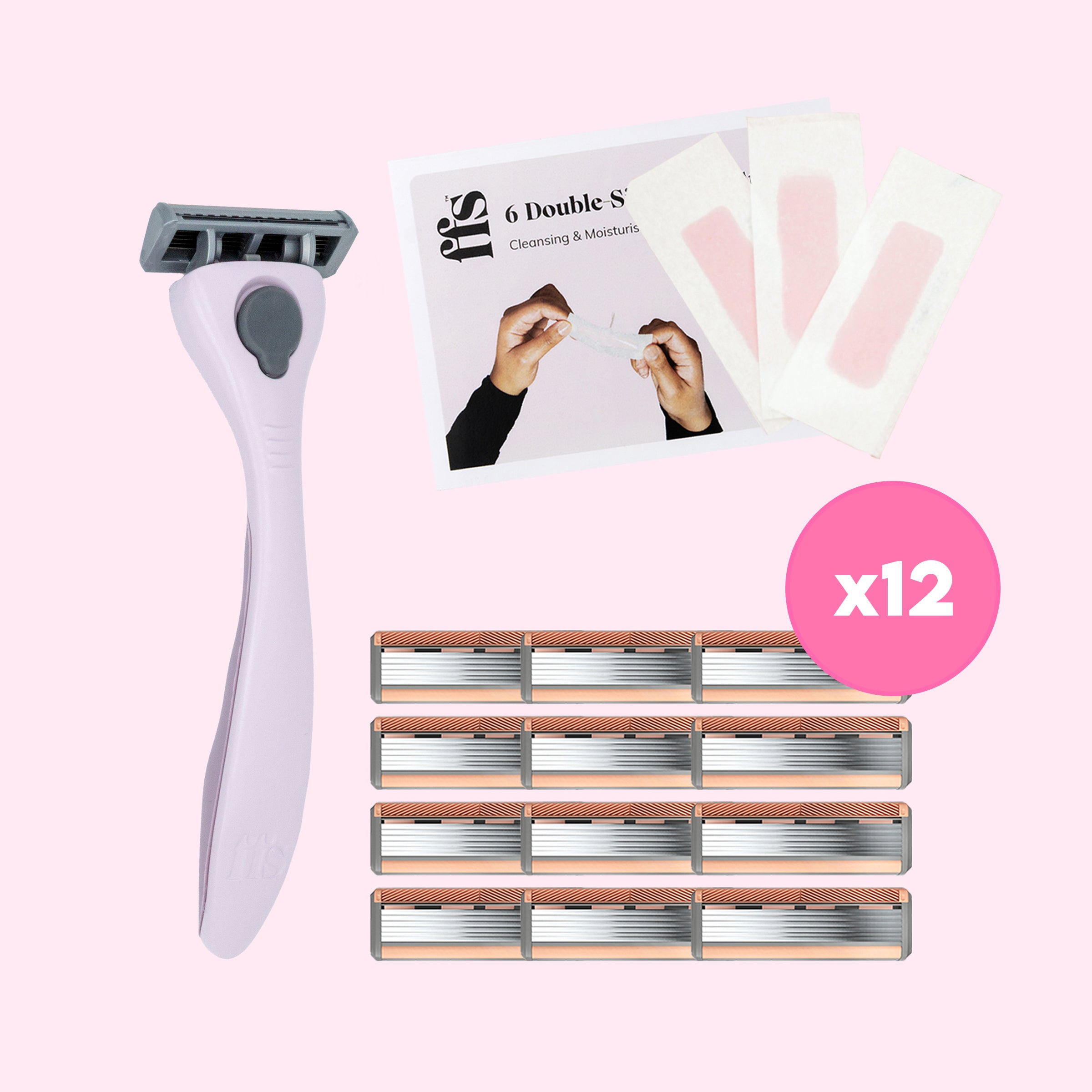 12 Blade Refill Bundle and Imperfect Peony
