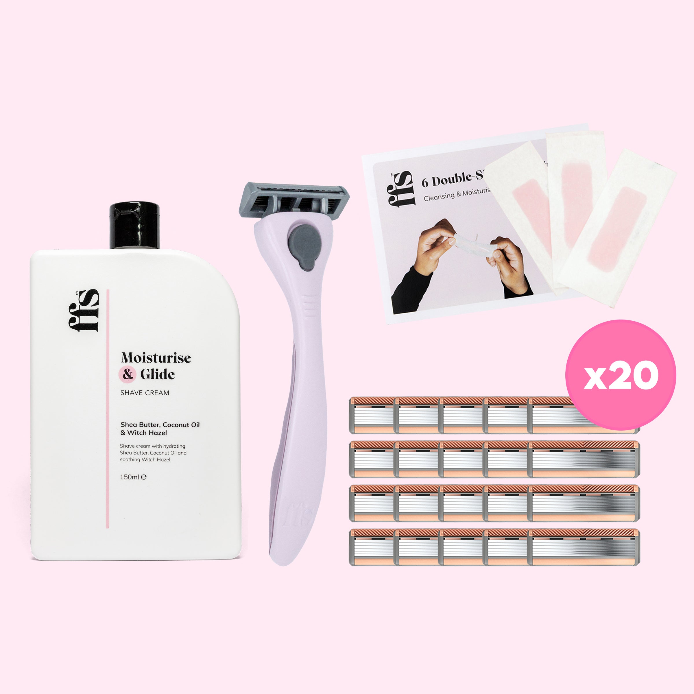 20 Blade Refill Bundle and Imperfect Peony