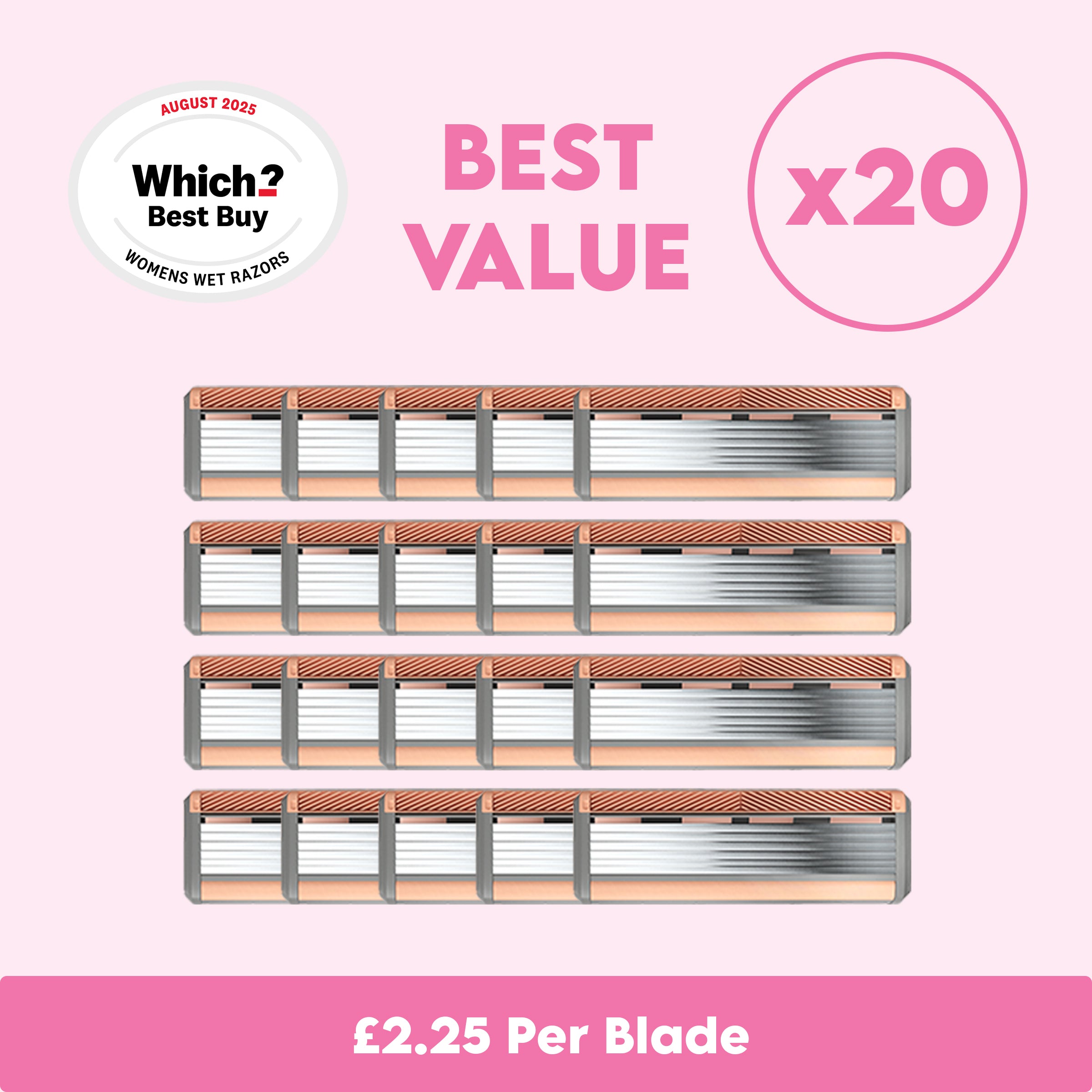 Premium SmoothGlide Refill Blades