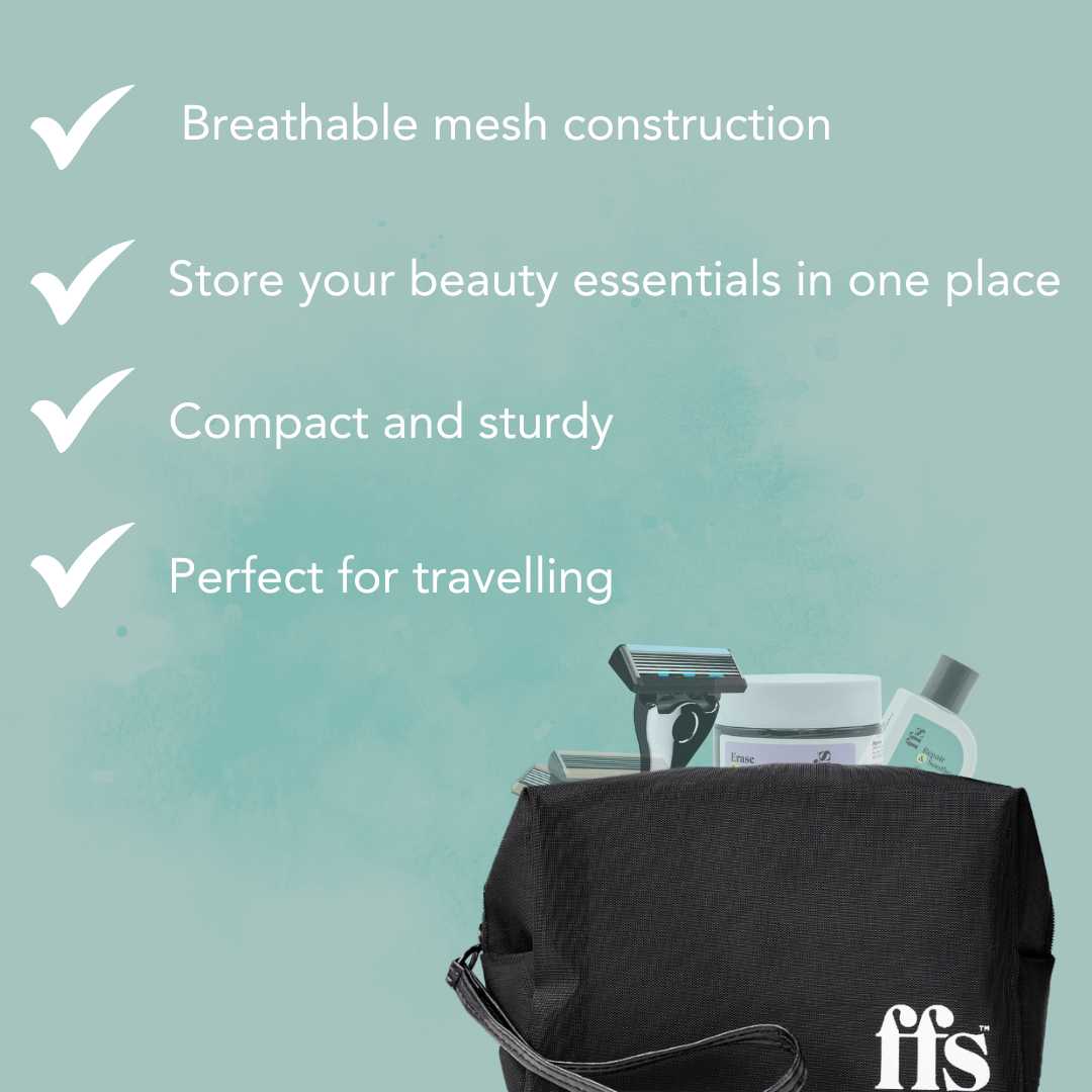 Mesh cosmetic bags sales