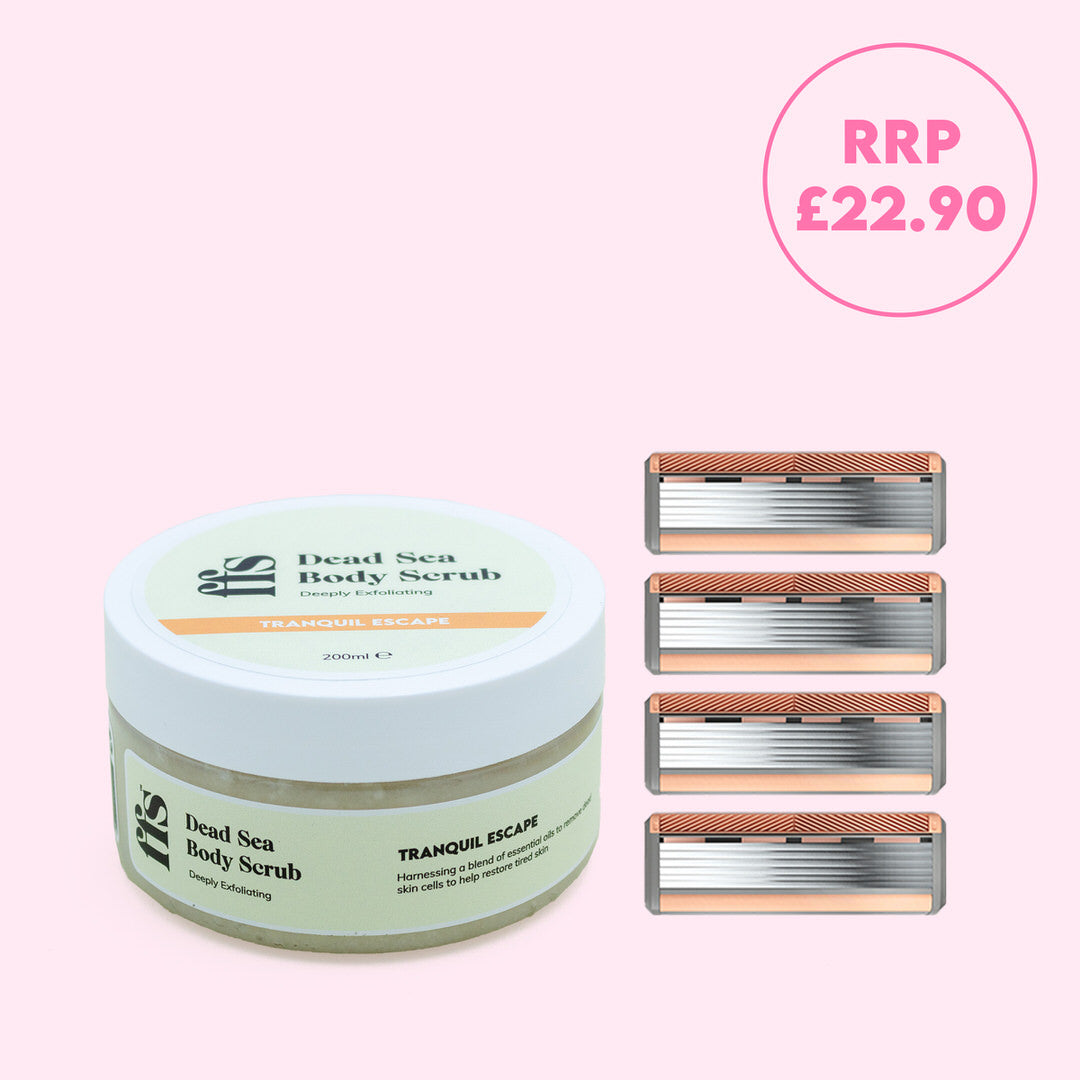 4 x Blades & Dead Sea Scrub