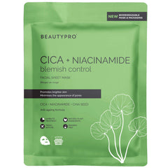 BEAUTYPRO Cica + Niacinamide Facial Sheet Mask