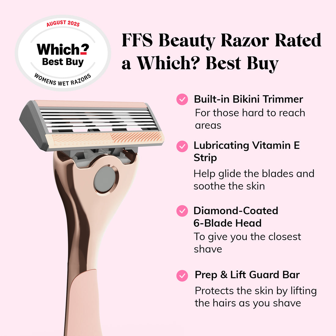 Ffs Razor Refills Premium SmoothGlide Razor Blade Refills - 6-Blade, Which? Best Buy