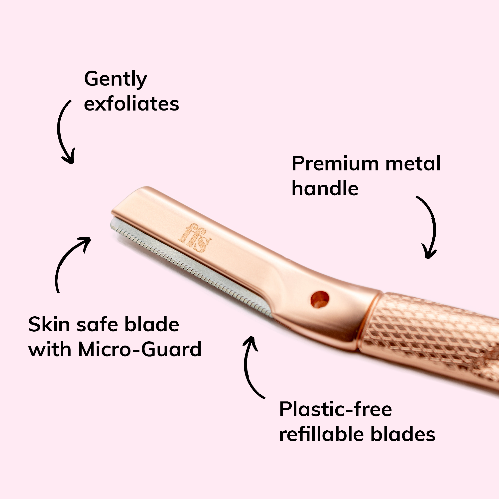 Metal Dermaplaning Facial Hair Removal & Exfoliation Kit