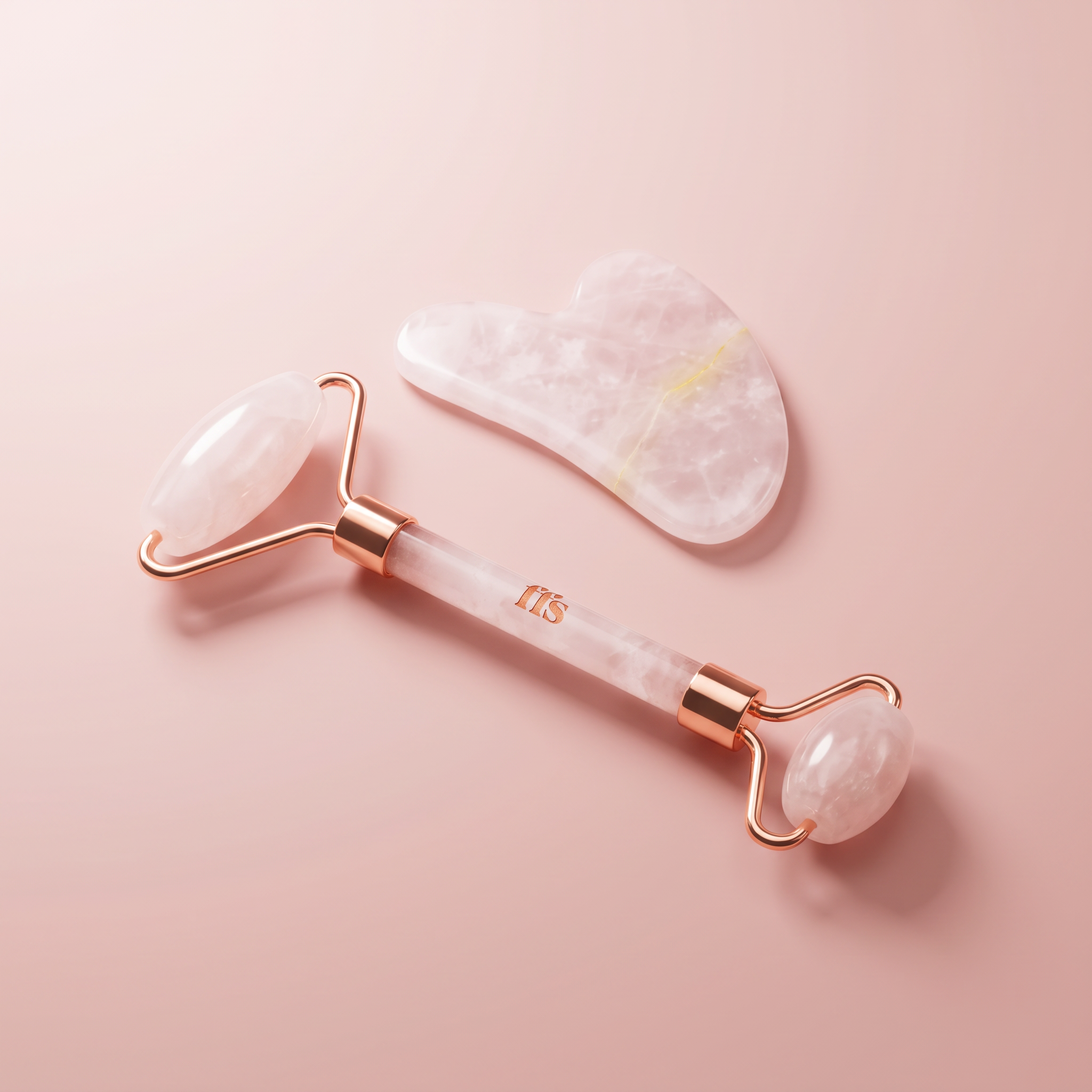 Gua Sha Stone & Massage Roller Set