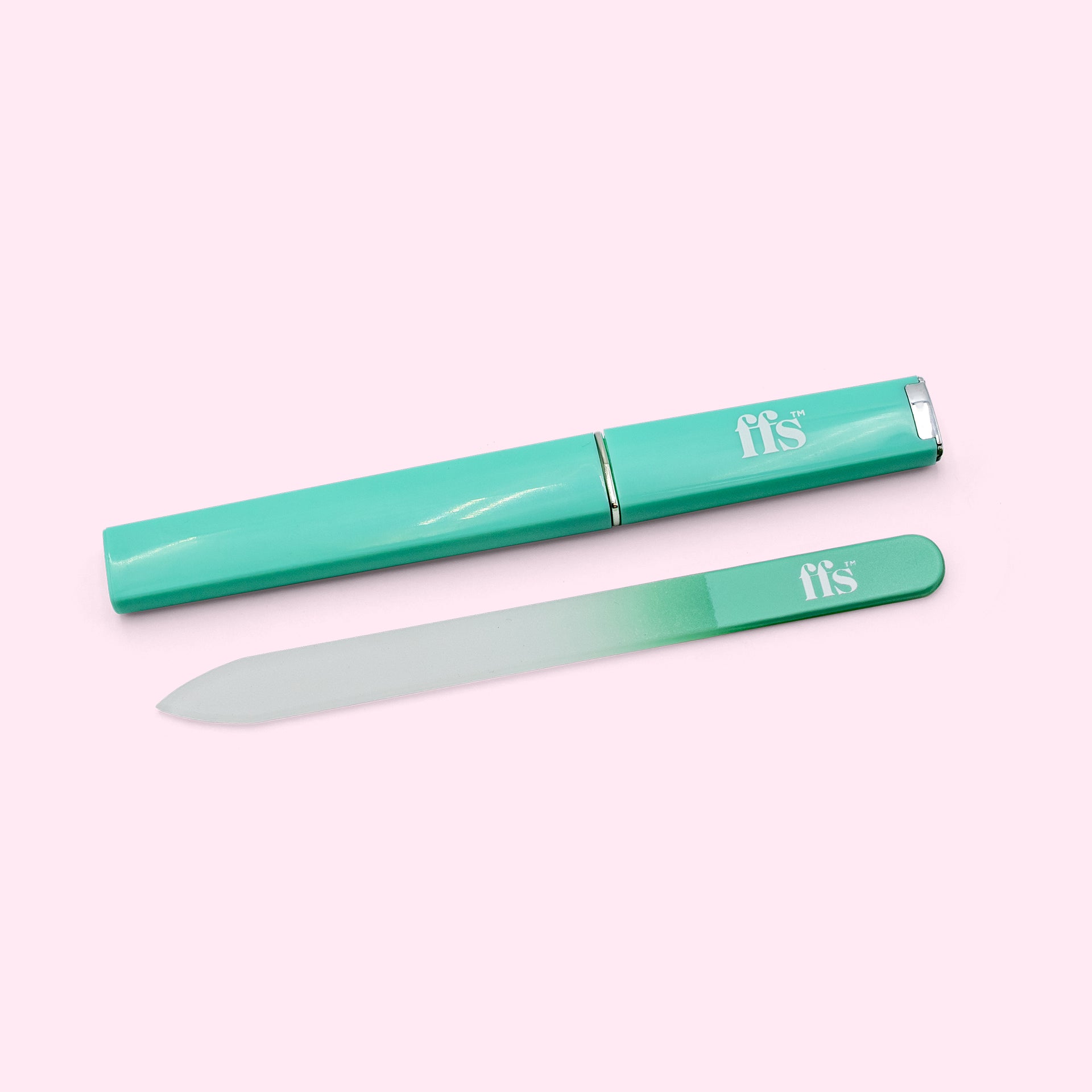 Double Sided Glass Nail File Travel Case
