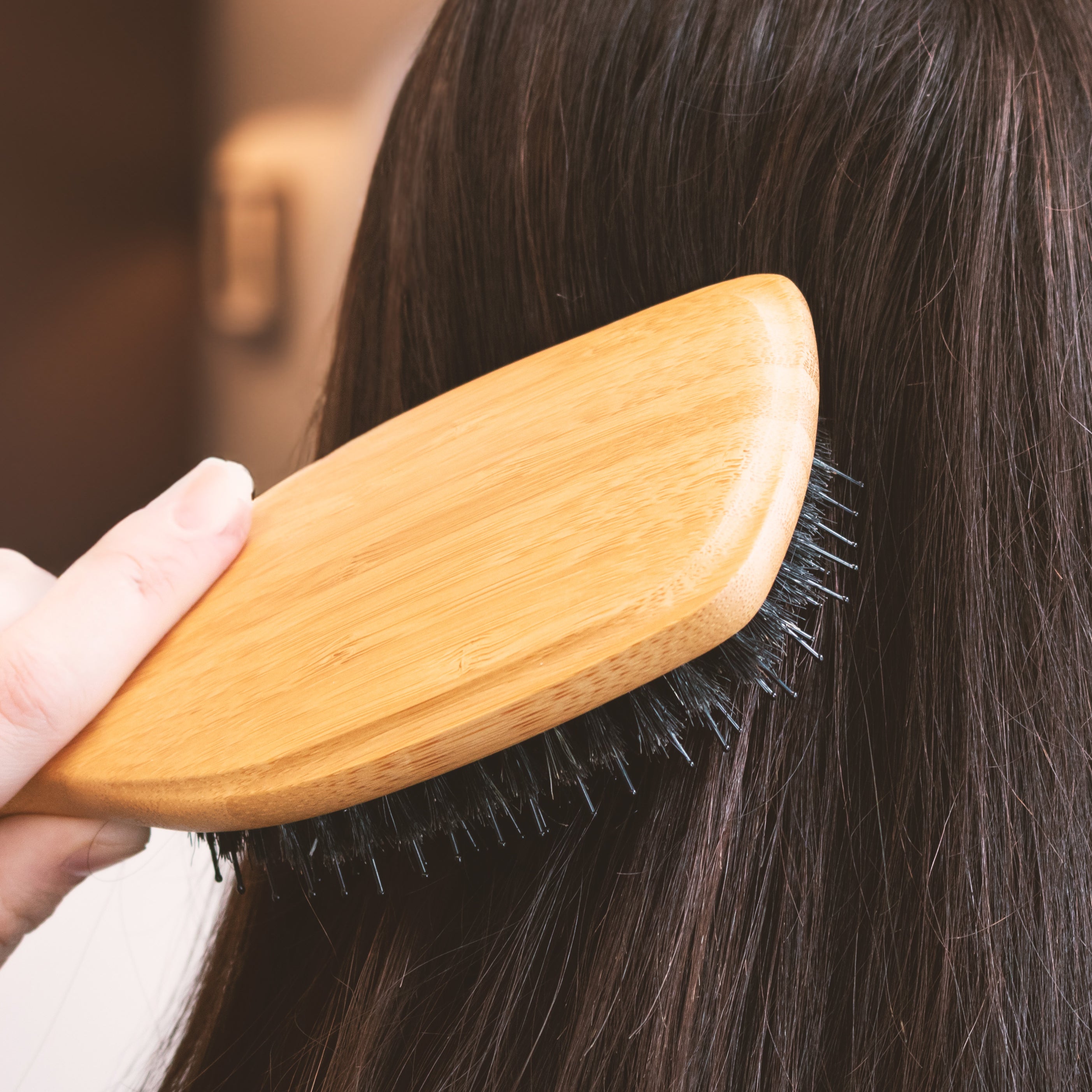 FSC-Certified Bamboo Detangling Paddle Hair Brush