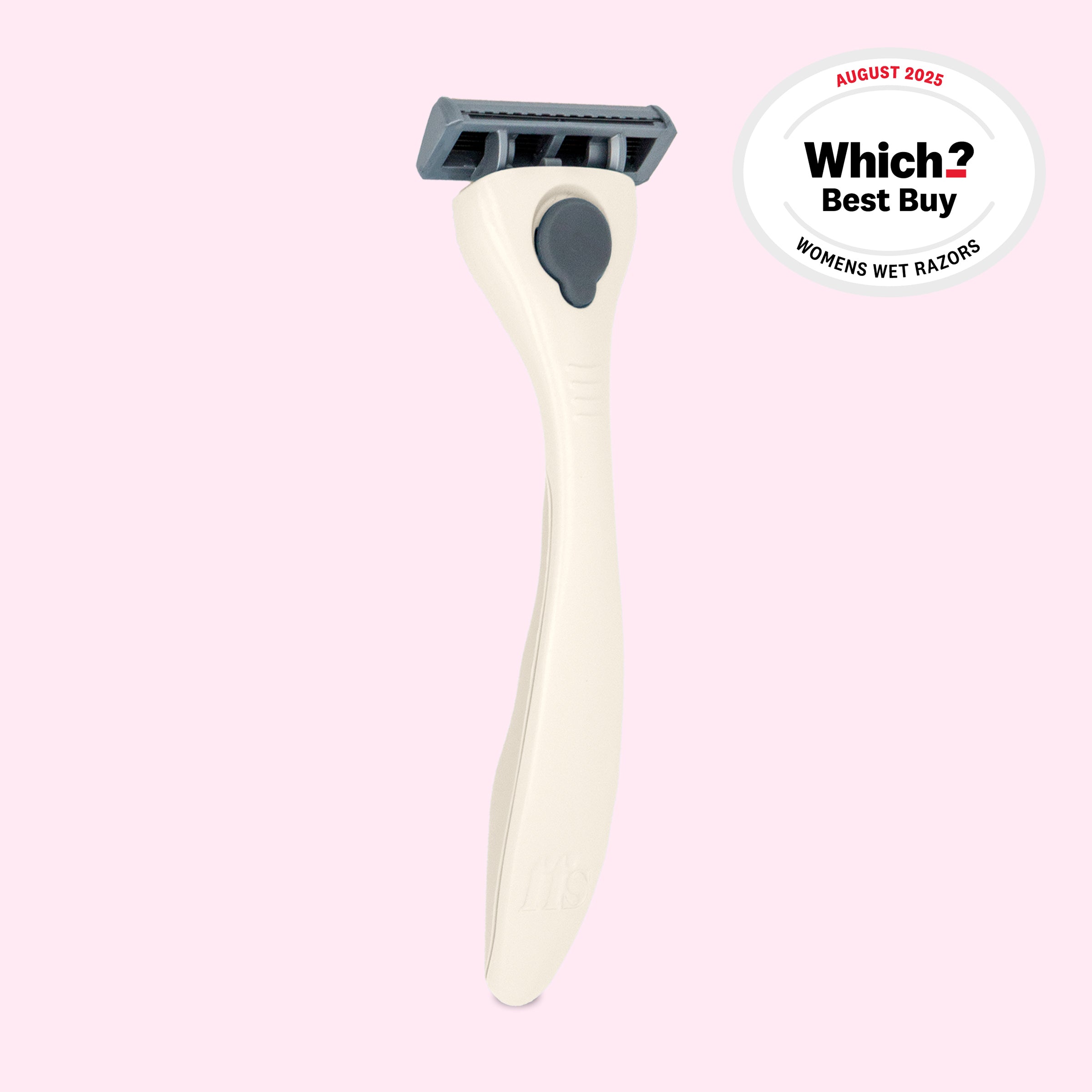 FFS Beauty Razor Kit in Bubblegum — solid pale blue ergonomic handle with grey blade head, Which? Best Buy August 2025 #Colour_Oat