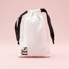 Drawstring Travel Pouch - White