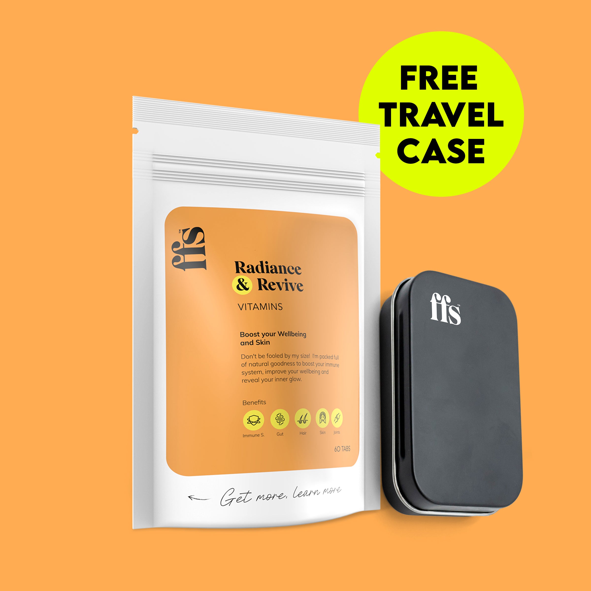 Radiance & Revive: Vitamins Subscription and Travel Case Bundle